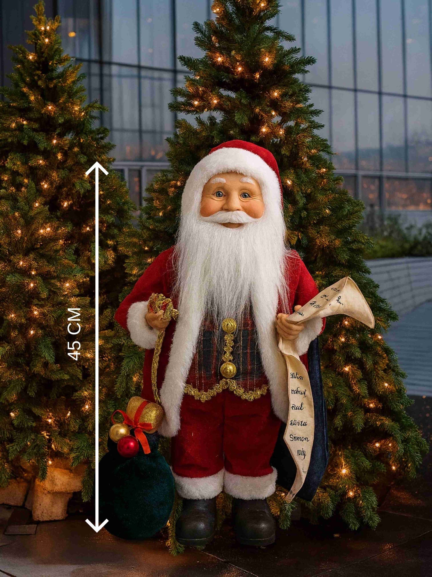 SaintNicholas™ 45 Cm Noel Baba Figürü